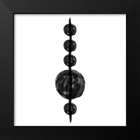 Tapioca Black Modern Wood Framed Art Print by Phillip, Jamie