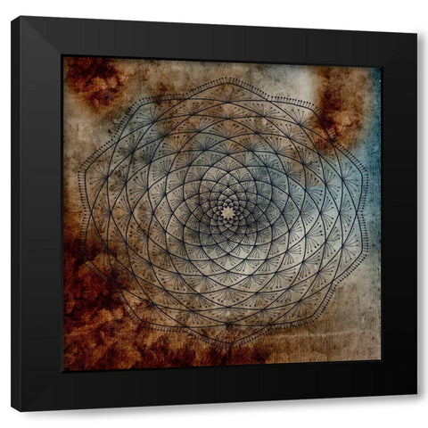 Topia 2 Black Modern Wood Framed Art Print by Phillip, Jamie