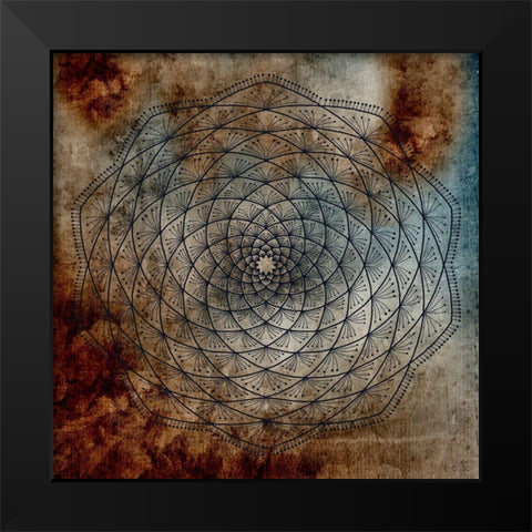 Topia 2 Black Modern Wood Framed Art Print by Phillip, Jamie