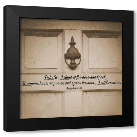 Behold Black Modern Wood Framed Art Print by Phillip, Jamie