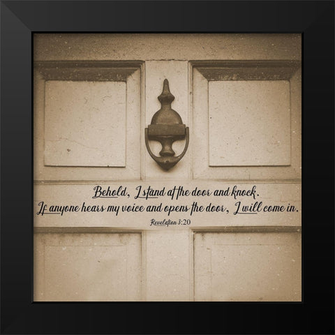 Behold Black Modern Wood Framed Art Print by Phillip, Jamie