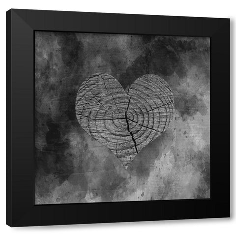 Love Is There 2 Black Modern Wood Framed Art Print by Phillip, Jamie