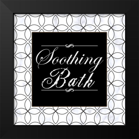 Elegain Bath Black Modern Wood Framed Art Print by Phillip, Jamie
