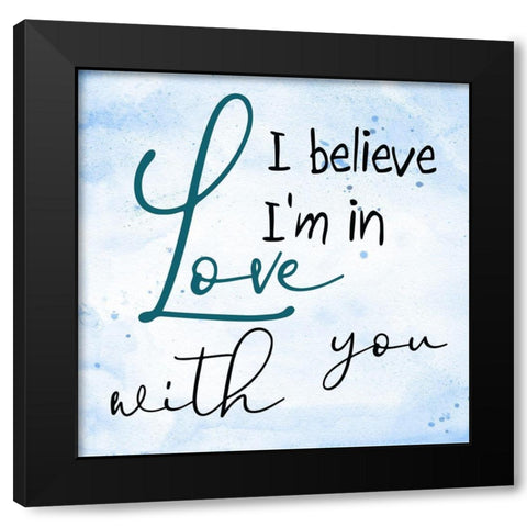 I Believe Black Modern Wood Framed Art Print with Double Matting by Phillip, Jamie