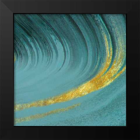Golden Tone Black Modern Wood Framed Art Print by Phillip, Jamie