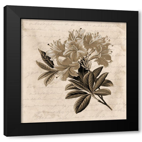 Love Letter Black Modern Wood Framed Art Print by Phillip, Jamie