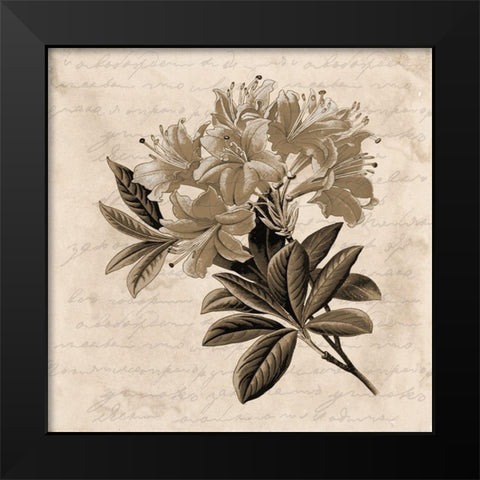 Love Letter Black Modern Wood Framed Art Print by Phillip, Jamie