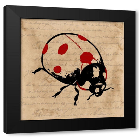 Bug Black Modern Wood Framed Art Print by Phillip, Jamie