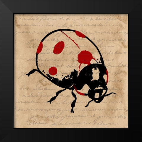 Bug Black Modern Wood Framed Art Print by Phillip, Jamie