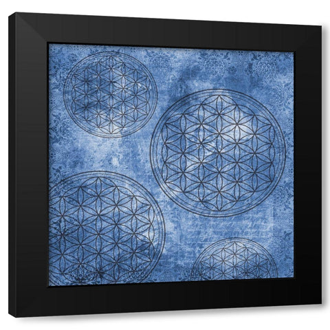 Circled By You Black Modern Wood Framed Art Print with Double Matting by Phillip, Jamie