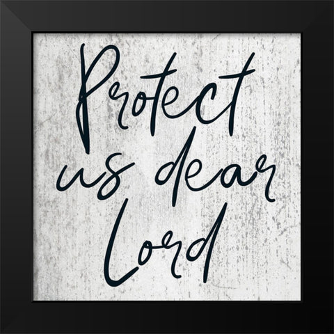 Dear Lord Black Modern Wood Framed Art Print by Phillip, Jamie