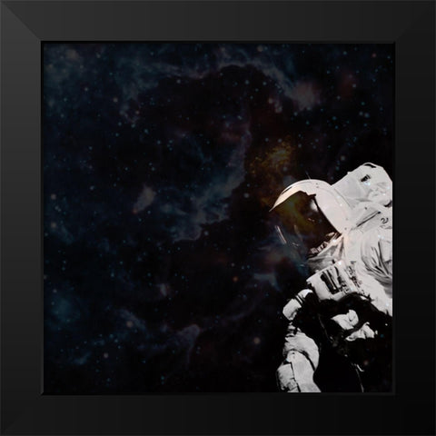 Space View 2 Black Modern Wood Framed Art Print by Phillip, Jamie