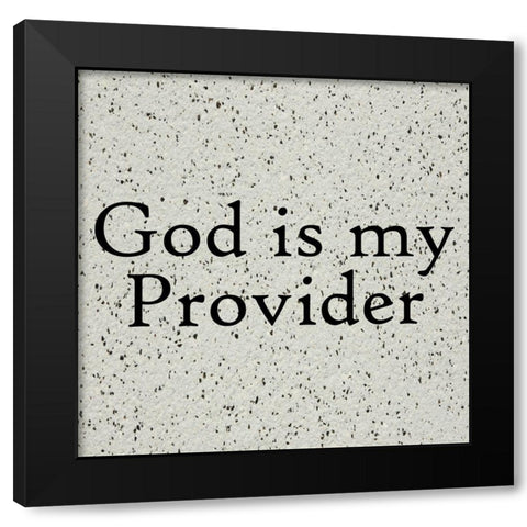 God Black Modern Wood Framed Art Print with Double Matting by Phillip, Jamie