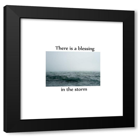 Blessing Black Modern Wood Framed Art Print with Double Matting by Phillip, Jamie