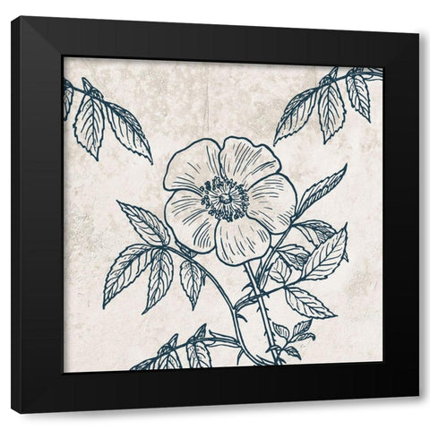 Botanical Roots 3 Black Modern Wood Framed Art Print by Phillip, Jamie