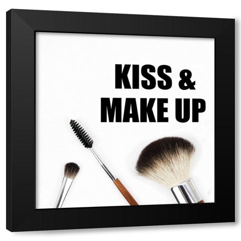 Make Up Black Modern Wood Framed Art Print with Double Matting by Phillip, Jamie