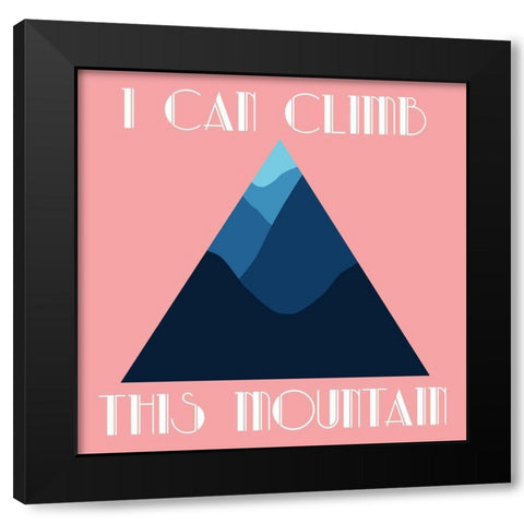 Mountain Black Modern Wood Framed Art Print with Double Matting by Phillip, Jamie