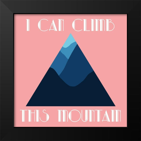 Mountain Black Modern Wood Framed Art Print by Phillip, Jamie