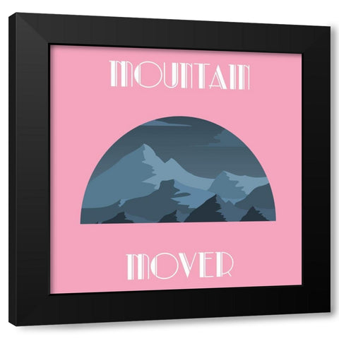 Mountain Mover Black Modern Wood Framed Art Print with Double Matting by Phillip, Jamie