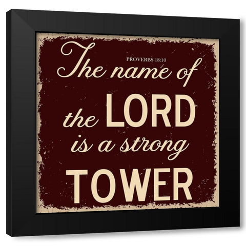 Strong Tower Black Modern Wood Framed Art Print by Phillip, Jamie