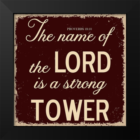 Strong Tower Black Modern Wood Framed Art Print by Phillip, Jamie