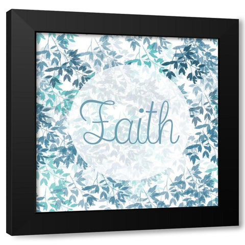 Faith Black Modern Wood Framed Art Print with Double Matting by Phillip, Jamie