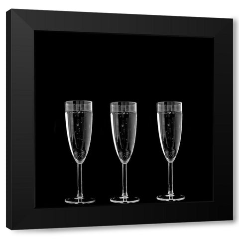 Wine 3 Black Modern Wood Framed Art Print by Phillip, Jamie