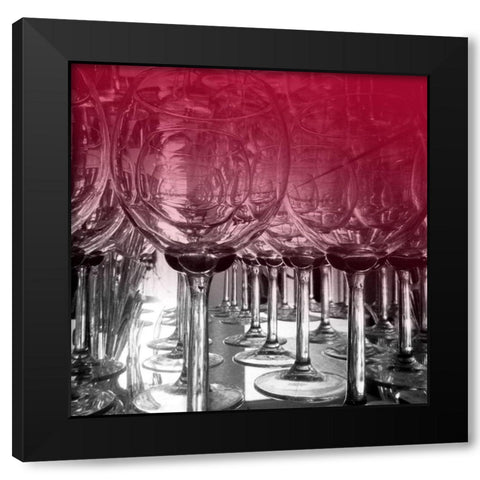 Wine 4 Black Modern Wood Framed Art Print by Phillip, Jamie