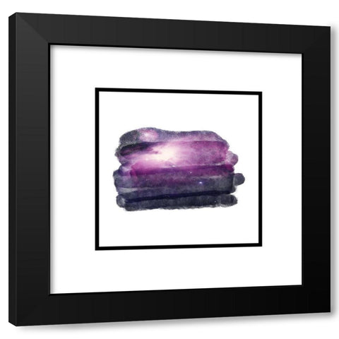 Mordel Abstract 1 Black Modern Wood Framed Art Print with Double Matting by Phillip, Jamie