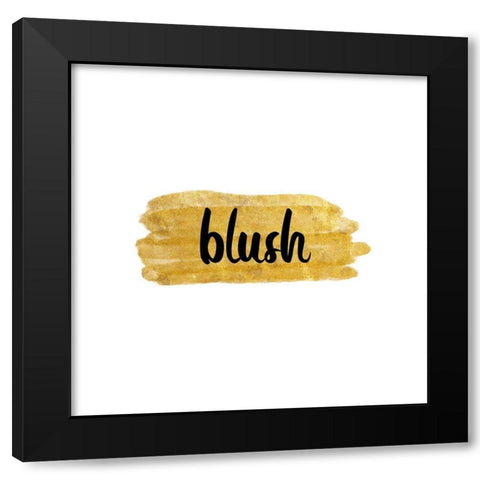 Blush Black Modern Wood Framed Art Print with Double Matting by Phillip, Jamie