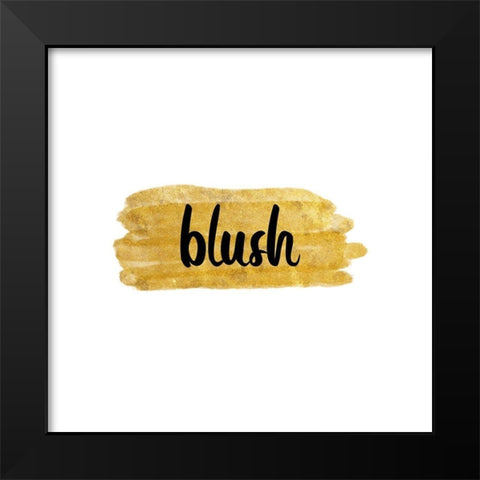 Blush Black Modern Wood Framed Art Print by Phillip, Jamie