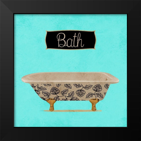 Bath 2 Black Modern Wood Framed Art Print by Phillip, Jamie