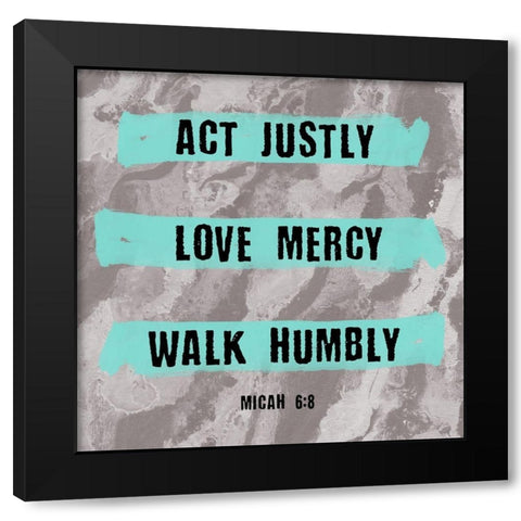 Love Black Modern Wood Framed Art Print with Double Matting by Phillip, Jamie