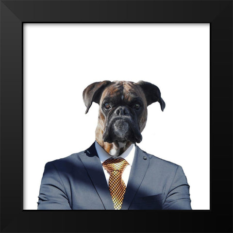 Ruff Top Black Modern Wood Framed Art Print by Phillip, Jamie