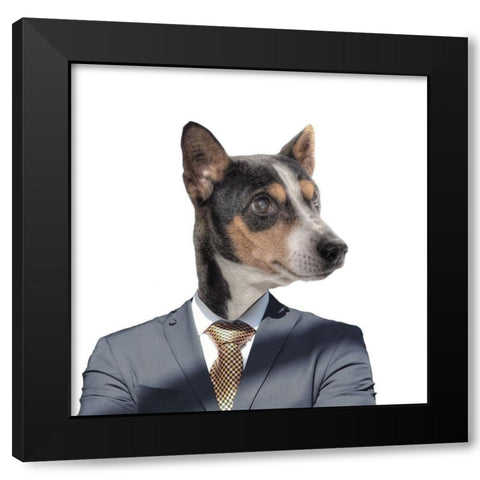 Ruff Top 3 Black Modern Wood Framed Art Print with Double Matting by Phillip, Jamie