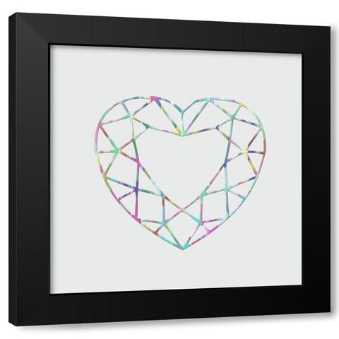 Prismaheart Black Modern Wood Framed Art Print with Double Matting by Phillip, Jamie