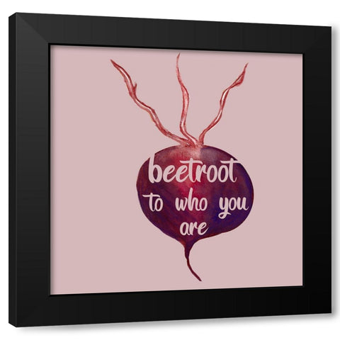 Beetroot Black Modern Wood Framed Art Print by Phillip, Jamie
