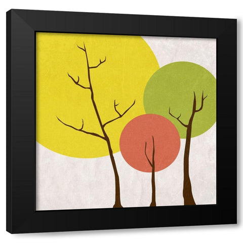 Oxygen Black Modern Wood Framed Art Print with Double Matting by Phillip, Jamie