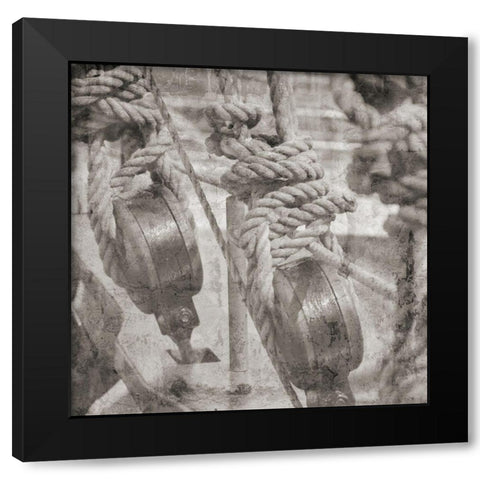 Nautical Adventure Black Modern Wood Framed Art Print by Phillip, Jamie