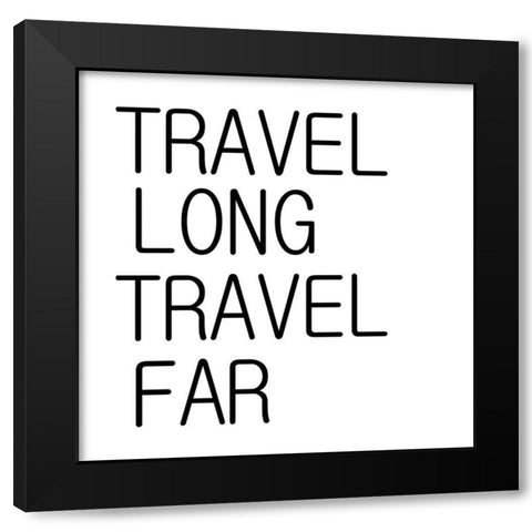 Travel Black Modern Wood Framed Art Print with Double Matting by Phillip, Jamie