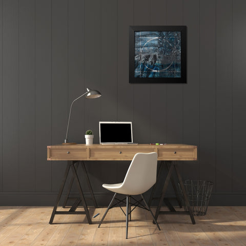 Asphalt 3 Black Modern Wood Framed Art Print by Phillip, Jamie