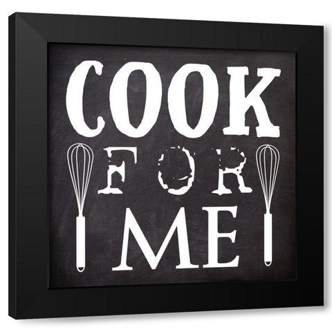 Cook Black Modern Wood Framed Art Print with Double Matting by Phillip, Jamie