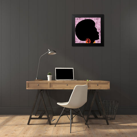 African woman Black Modern Wood Framed Art Print by Phillip, Jamie