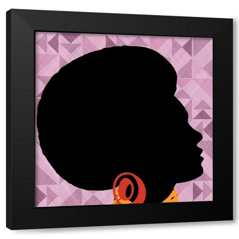 African woman Black Modern Wood Framed Art Print with Double Matting by Phillip, Jamie