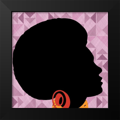 African woman Black Modern Wood Framed Art Print by Phillip, Jamie