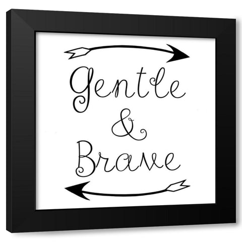 GandB Black Modern Wood Framed Art Print with Double Matting by Phillip, Jamie