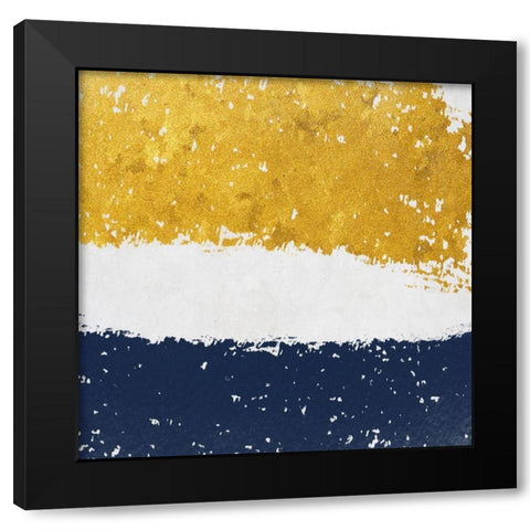 Spotted Gold Black Modern Wood Framed Art Print with Double Matting by Phillip, Jamie