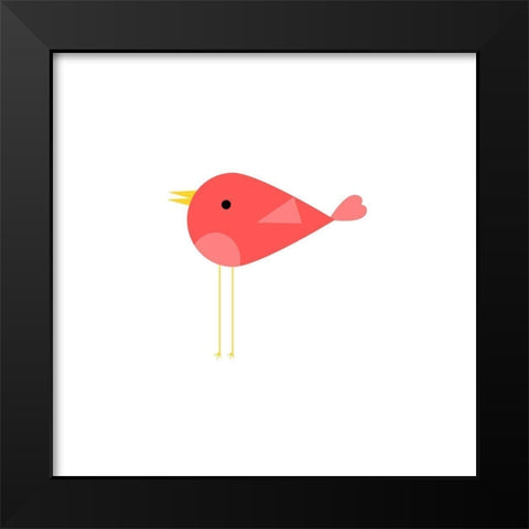 Love Bird Black Modern Wood Framed Art Print by Phillip, Jamie