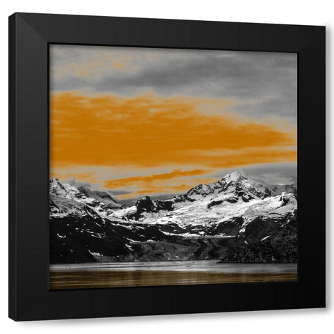 Golden Sky Black Modern Wood Framed Art Print with Double Matting by Phillip, Jamie