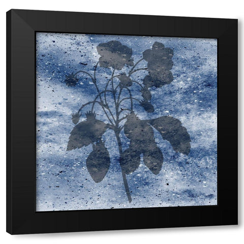 Midnight Bloom 1 Black Modern Wood Framed Art Print with Double Matting by Phillip, Jamie